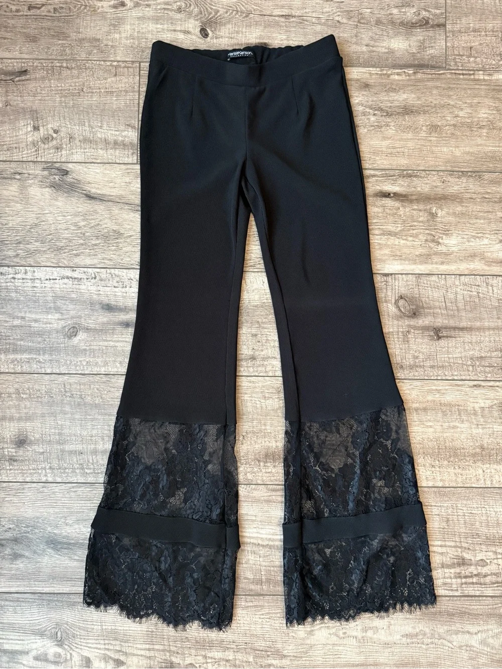 Black pant with lace bell bottoms - Marisa Kenson